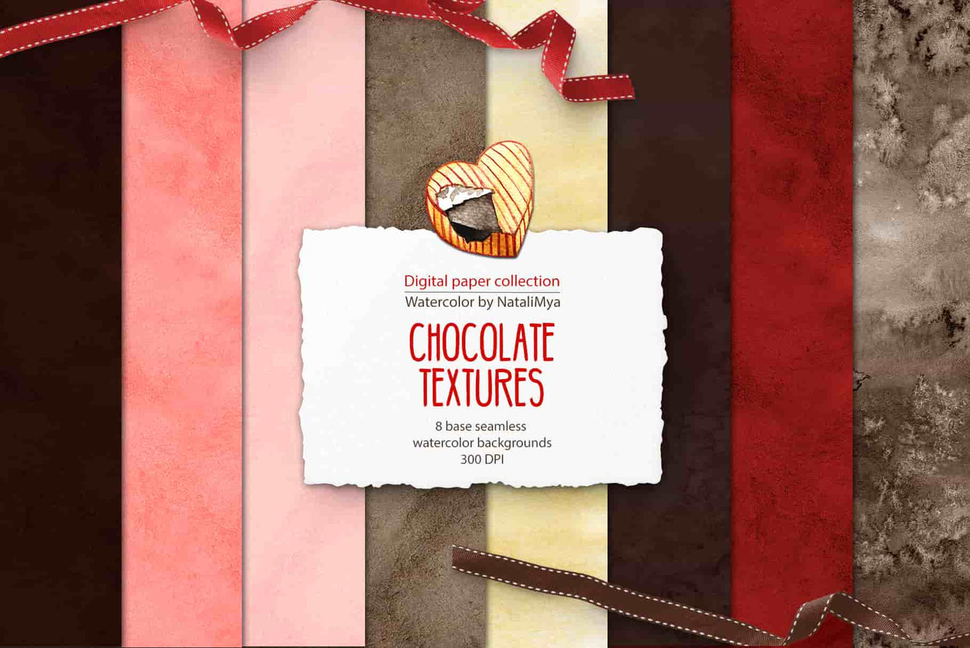 Watercolor Digital Papers and Textures Collection - Artixty