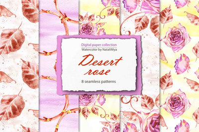 Watercolor Digital Papers and Textures Collection - Artixty