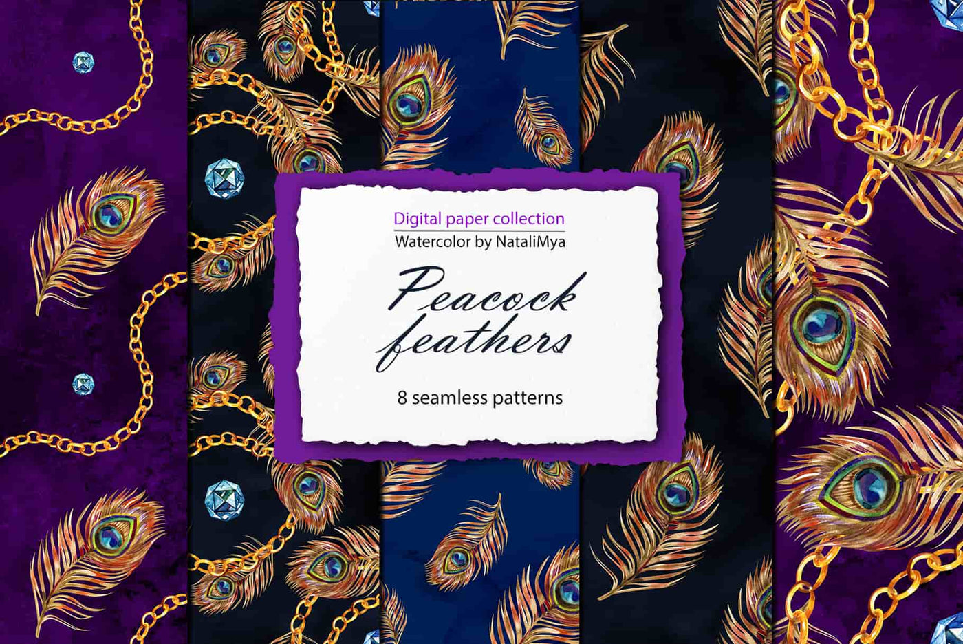 Watercolor Digital Papers and Textures Collection - Artixty