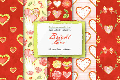 Watercolor Digital Papers and Textures Collection - Artixty