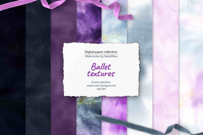 Watercolor Digital Papers and Textures Collection - Artixty