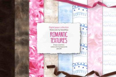 Watercolor Digital Papers and Textures Collection - Artixty