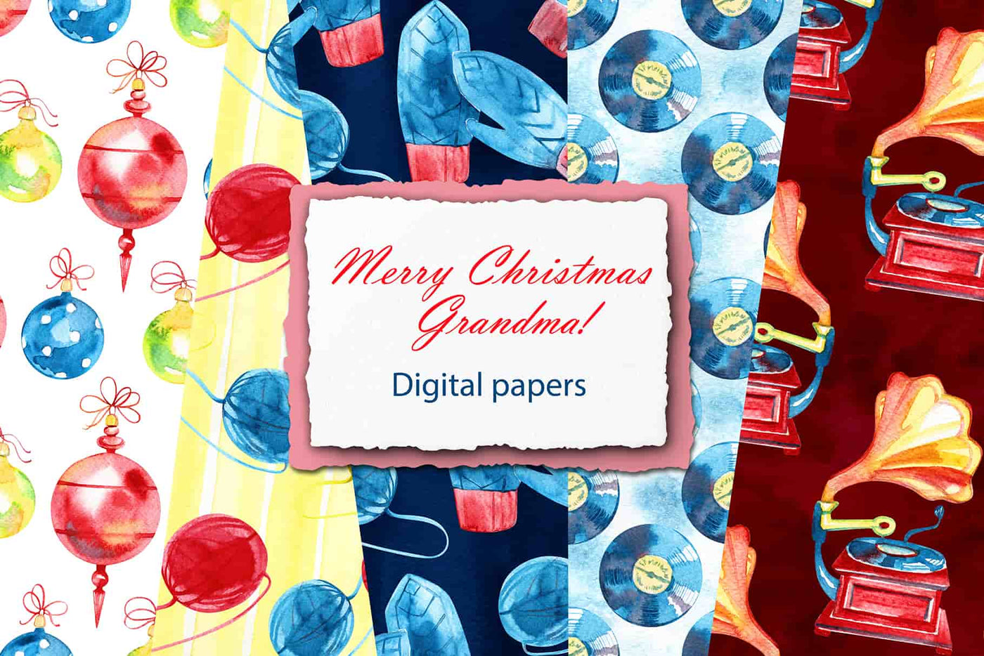 Watercolor Digital Papers and Textures Collection - Artixty