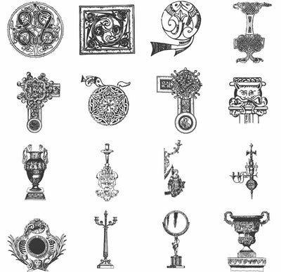 The Vintage Illustrations Bundle - 1391 Design Elements - Artixty