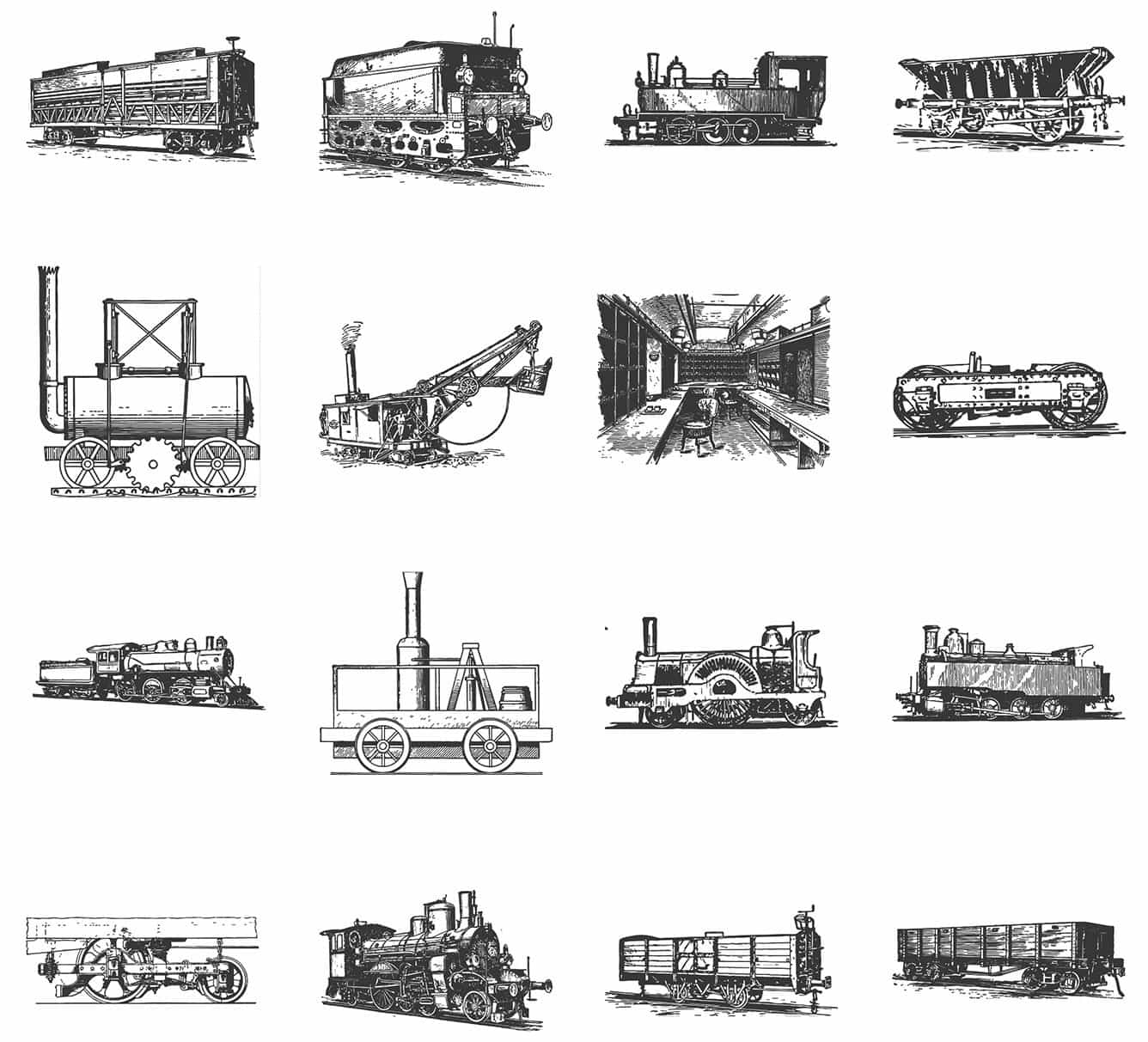 The Vintage Illustrations Bundle - 1391 Design Elements - Artixty