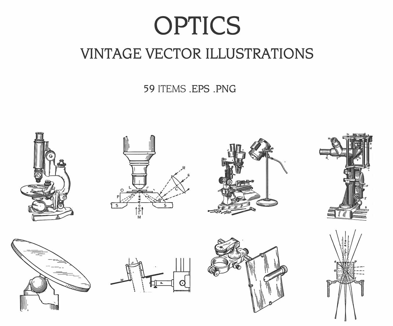 The Vintage Illustrations Bundle - 1391 Design Elements - Artixty