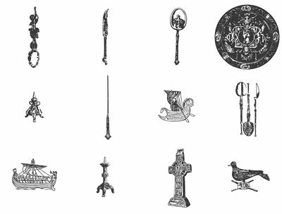 The Vintage Illustrations Bundle - 1391 Design Elements - Artixty