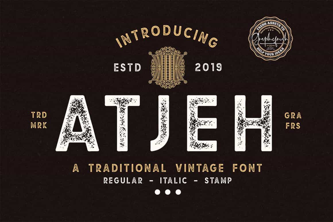 The Crafter Vintage Font Bundle - 35 Amazing Fonts - Artixty