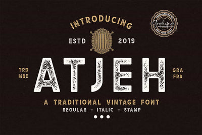 The Crafter Vintage Font Bundle - 35 Amazing Fonts - Artixty