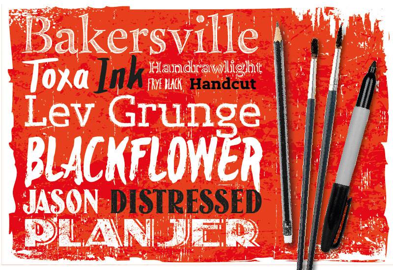 Typefaith Grunge Script Fonts Bundle - 18 Cool Fonts - Artixty