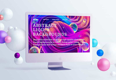 3-In-1 Liquid 3D Illustrations & Elements Bundle - Artixty