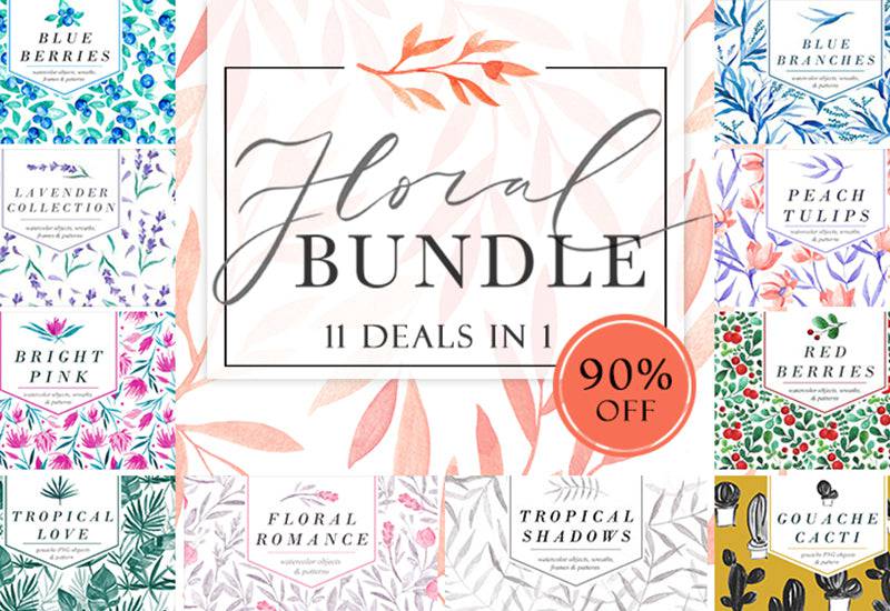 The Glamorous Floral Bundle - 11 Collections In 1 - Artixty