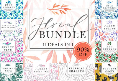 The Glamorous Floral Bundle - 11 Collections In 1 - Artixty
