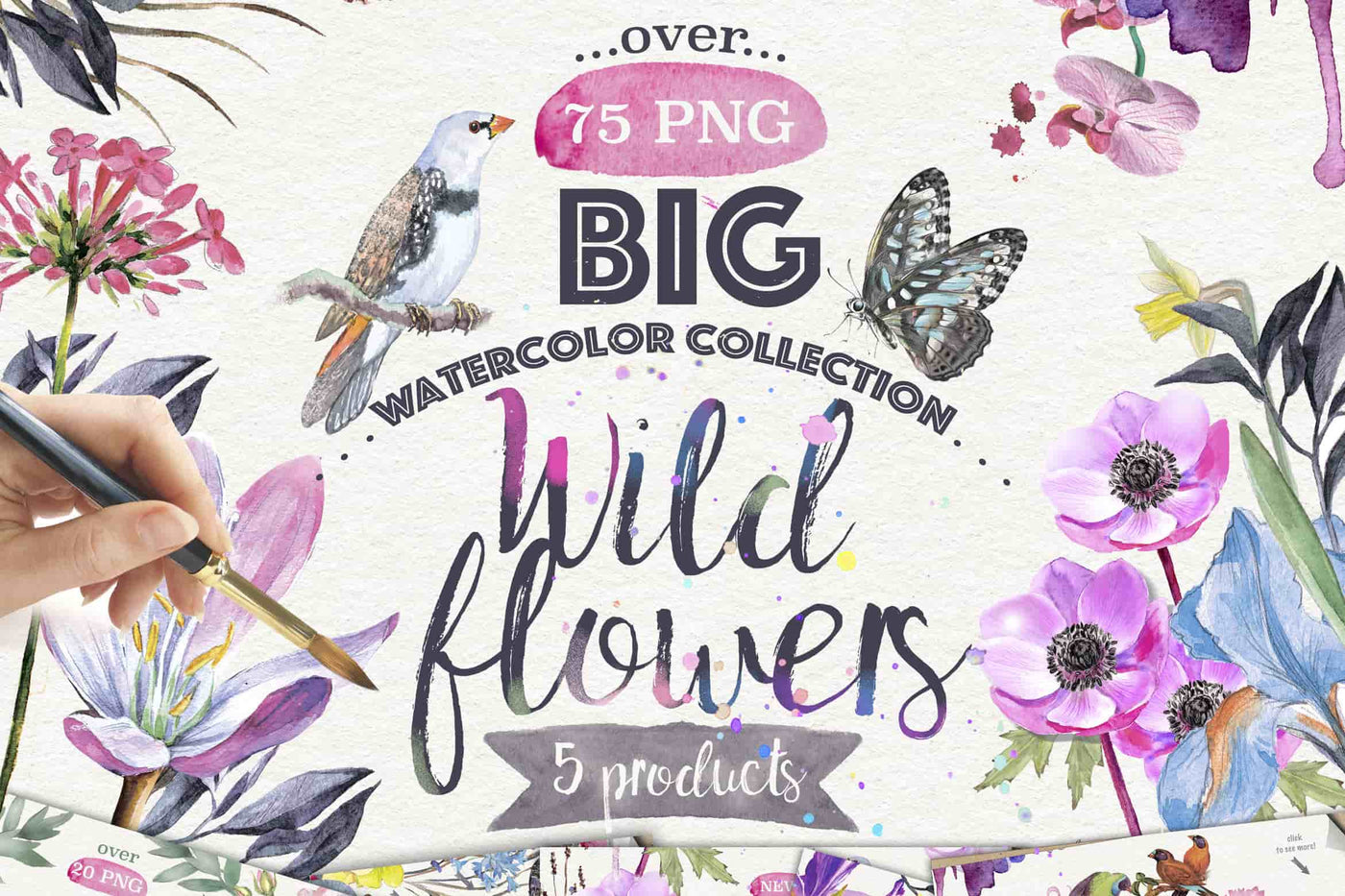 17000+ Exquisite Watercolor Design Library - Artixty