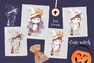 Trick Or Treat Halloween Illustrations Bundle - Artixty