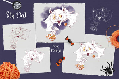 Trick Or Treat Halloween Illustrations Bundle - Artixty