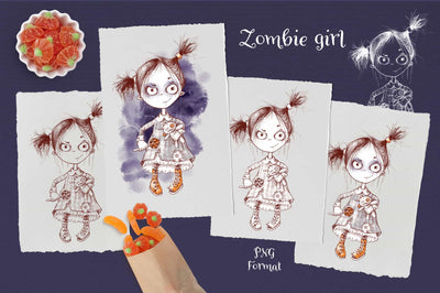 Trick Or Treat Halloween Illustrations Bundle - Artixty
