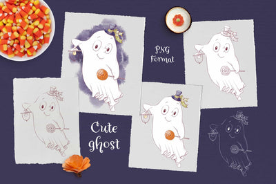 Trick Or Treat Halloween Illustrations Bundle - Artixty