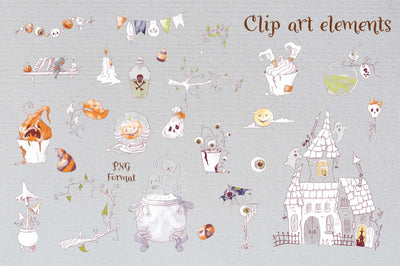 Trick Or Treat Halloween Illustrations Bundle - Artixty