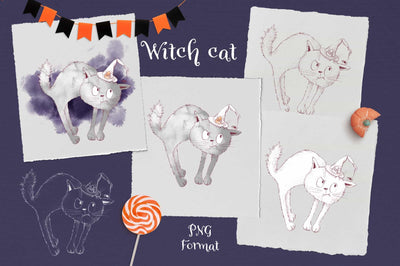 Trick Or Treat Halloween Illustrations Bundle - Artixty