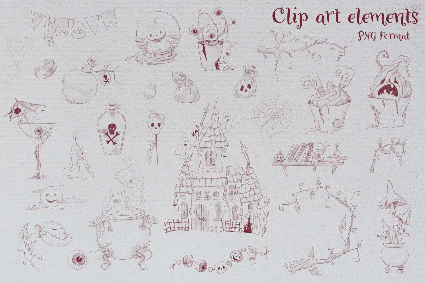 Trick Or Treat Halloween Illustrations Bundle - Artixty