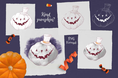 Trick Or Treat Halloween Illustrations Bundle - Artixty