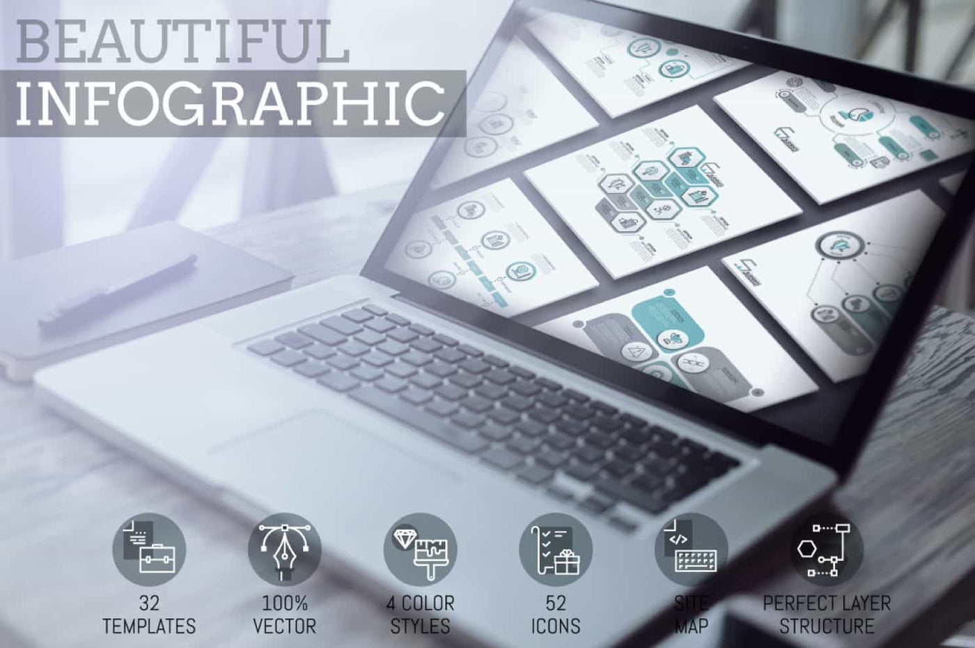 The Epic Infographics Bundle - 1000+ Vectors - Artixty