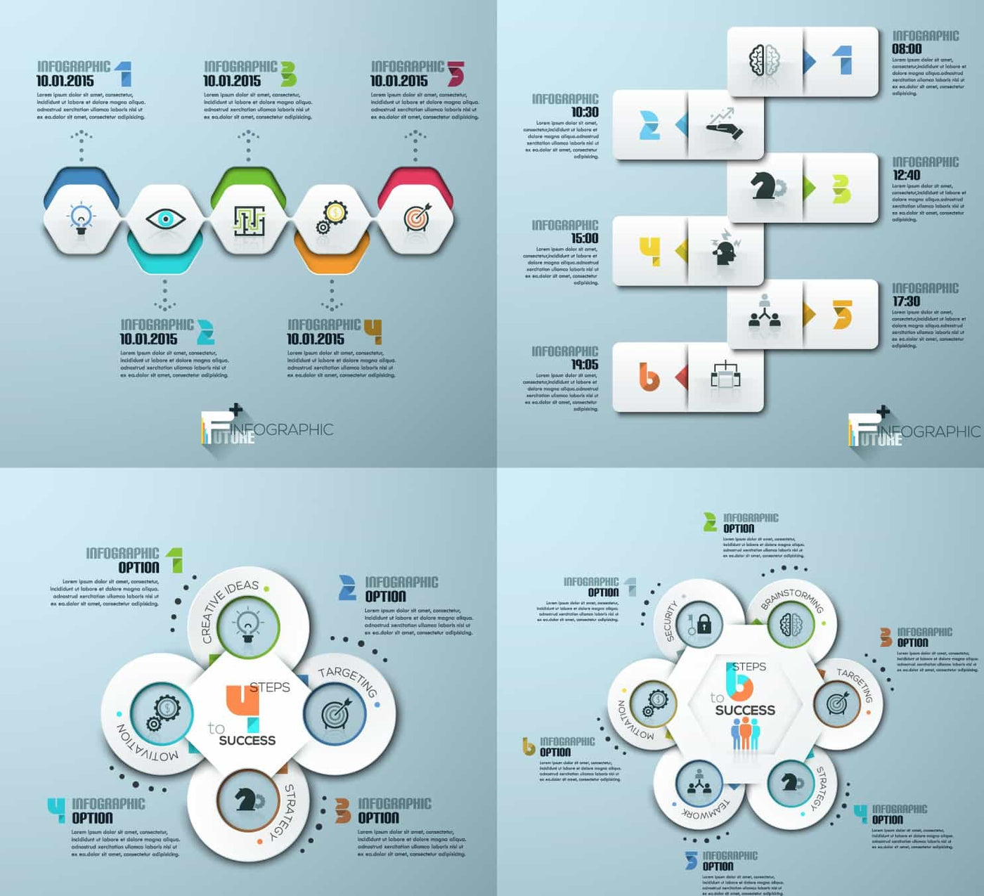 The Epic Infographics Bundle - 1000+ Vectors - Artixty