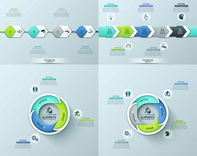 The Epic Infographics Bundle - 1000+ Vectors - Artixty