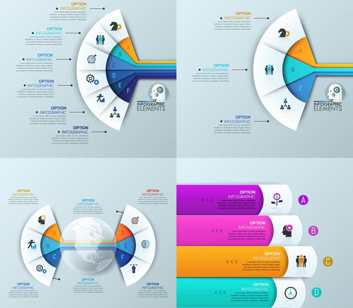 The Epic Infographics Bundle - 1000+ Vectors - Artixty