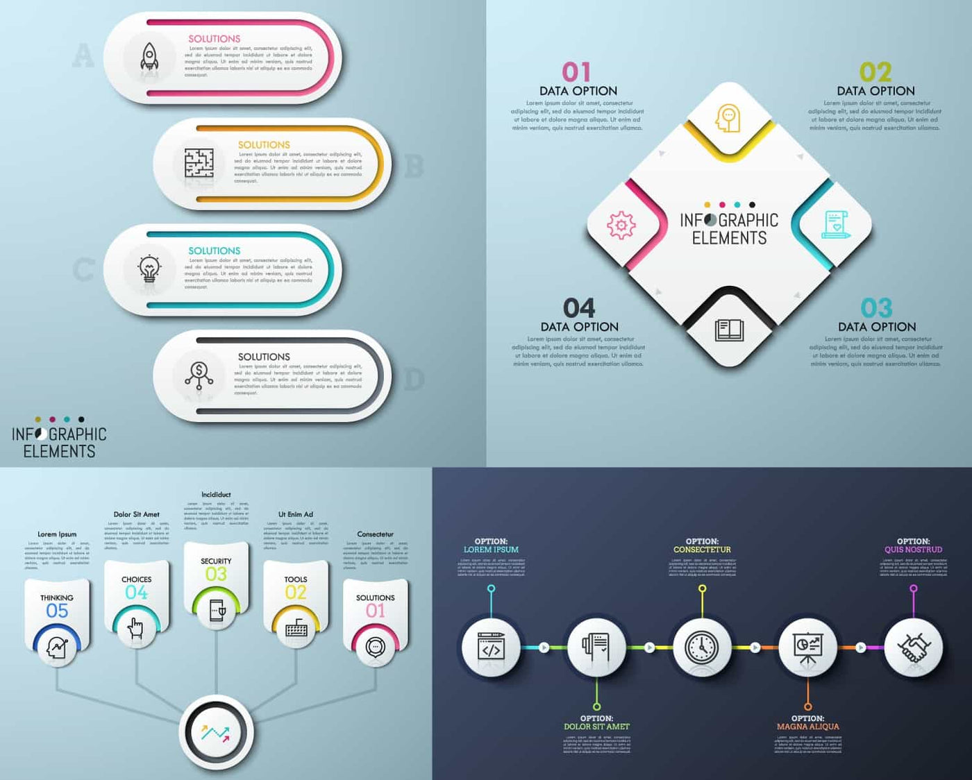 The Epic Infographics Bundle - 1000+ Vectors - Artixty