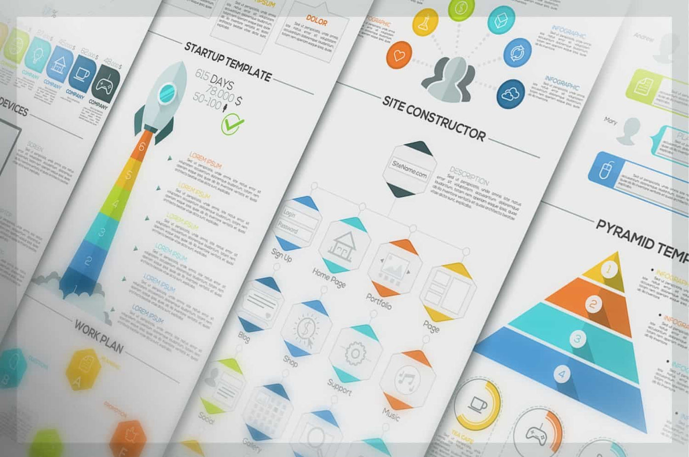 The Epic Infographics Bundle - 1000+ Vectors - Artixty