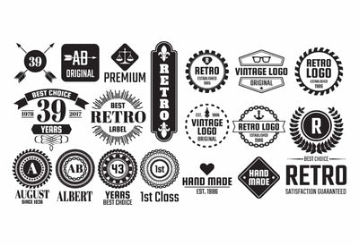 The Massive Vintage Badges And Objects Bundle - Artixty