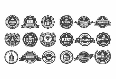 The Massive Vintage Badges And Objects Bundle - Artixty