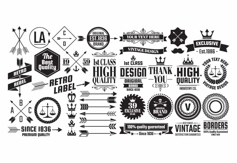 The Massive Vintage Badges And Objects Bundle - Artixty