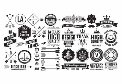 The Massive Vintage Badges And Objects Bundle - Artixty