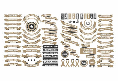 The Massive Vintage Badges And Objects Bundle - Artixty