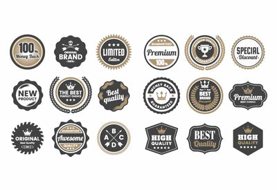 The Massive Vintage Badges And Objects Bundle - Artixty