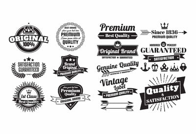 The Massive Vintage Badges And Objects Bundle - Artixty
