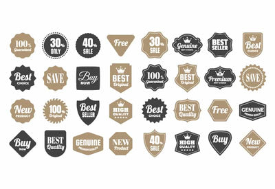 The Massive Vintage Badges And Objects Bundle - Artixty