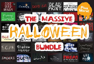 The Massive Halloween Font Bundle - 36 Creepy Fonts - Artixty