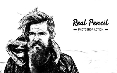 31 Trendy Sketch Photoshop Actions Bundle