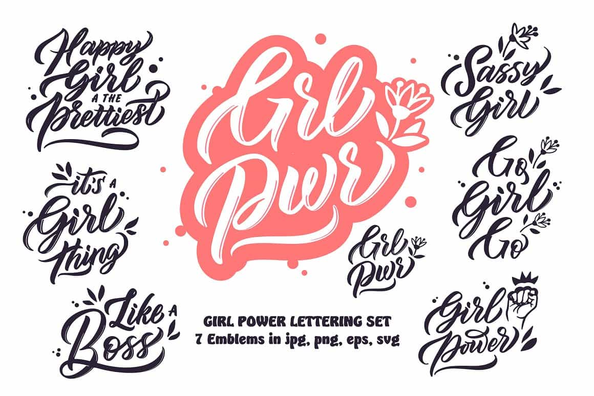 The Stylish Feminine Lettering Logos Collection - Artixty