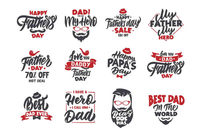 The Happy Holiday Lettering Logos Bundle - Artixty