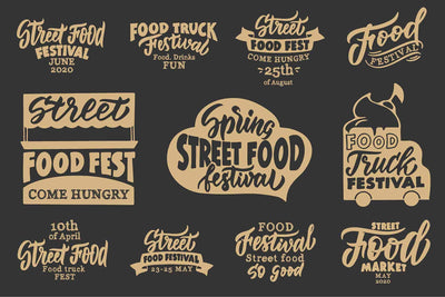 The Happy Holiday Lettering Logos Bundle - Artixty