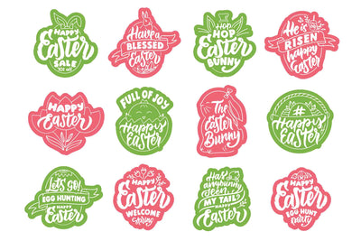 The Happy Holiday Lettering Logos Bundle - Artixty