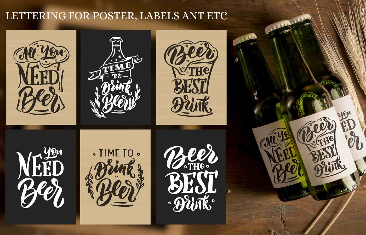 The Happy Holiday Lettering Logos Bundle - Artixty