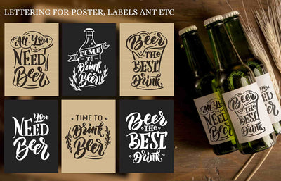 The Happy Holiday Lettering Logos Bundle - Artixty