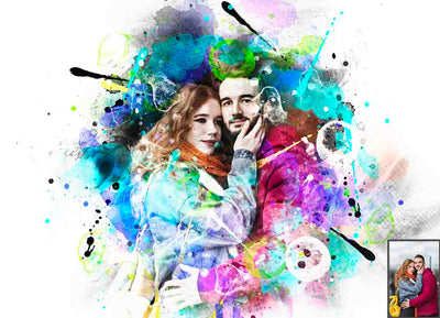 16 Watercolor Painting Photoshop Action Bundle - Artixty