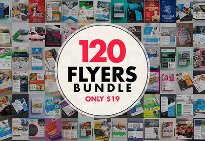120+ Vibrant Flyer Templates Bundle - Artixty